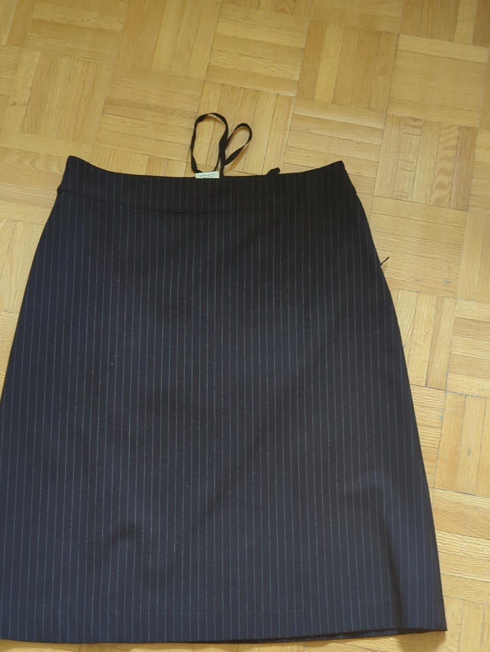 Old Navy Black Pinstripe Pencil Skirt